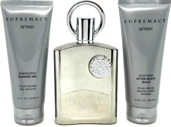 Afnan Supremacy Silver 3 Piece Gift Set - Image 2